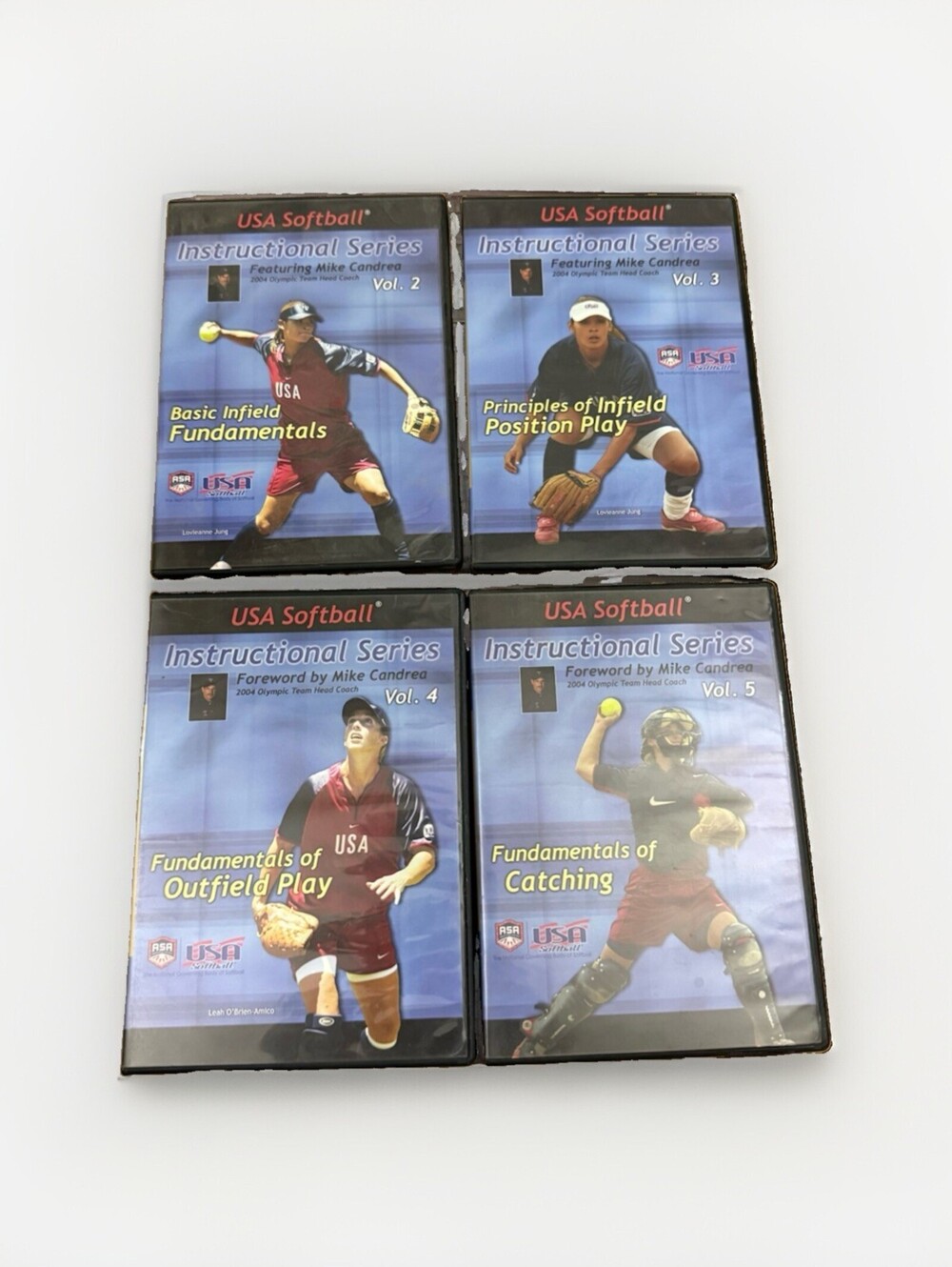 USA Softball Instructional Series Outfield Play DVD Mike Candrea ASA Vol. 2-5